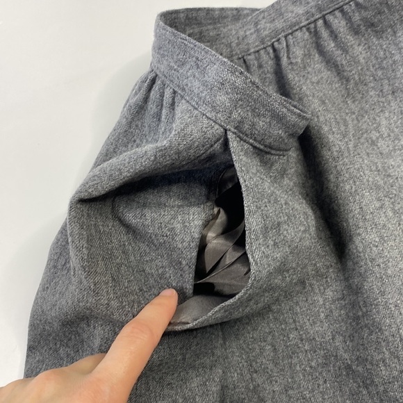 Vintage Pendleton Gray Pure Virgin Wool Pencil Skirt Waist 27" - Picture 6 of 14